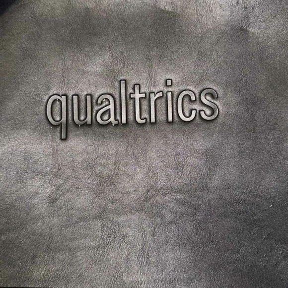 Qualtrics Black Waterproof Laptop Travel Backpack Front Pocket Adjustable Straps - Picture 2 of 10